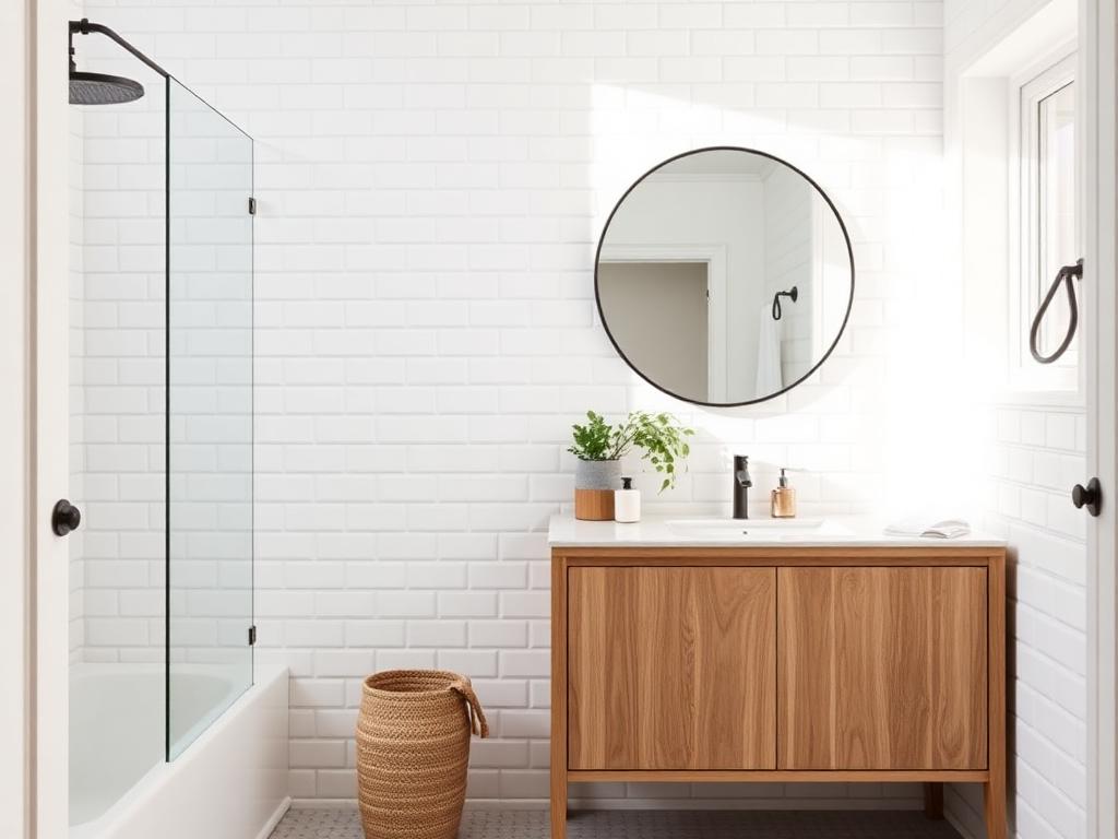 Phòng tắm phong cách Bắc Âu – LuckySpace