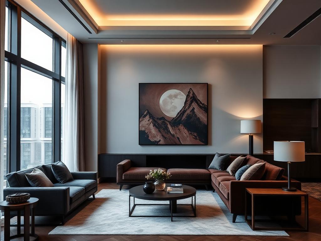 Phòng khách phong cách Đương đại – LuckySpace