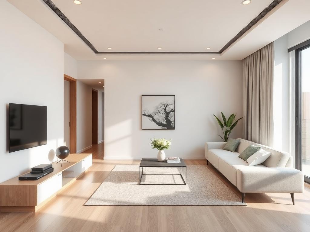 Phòng khách phong cách Hiện đại – LuckySpace