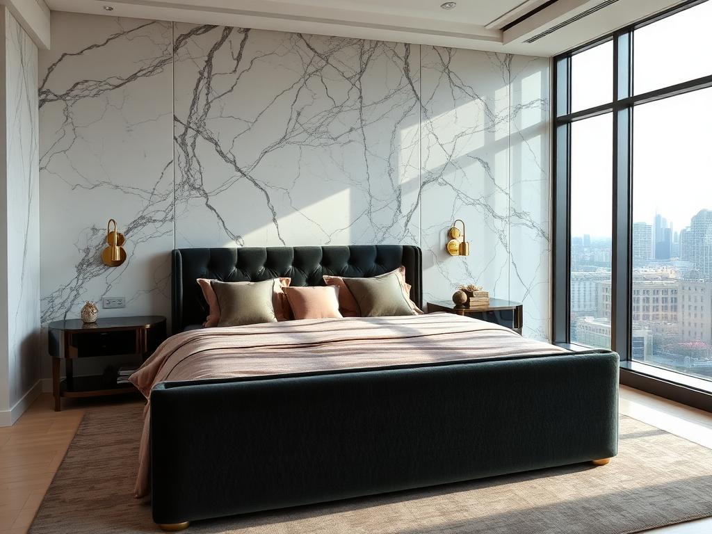 Phòng ngủ master phong cách Modern Luxury – LuckySpace