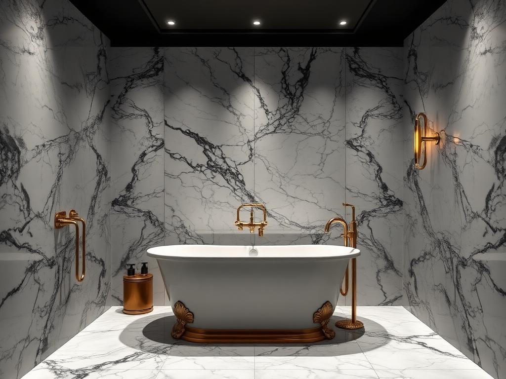 Phòng tắm phong cách Modern Luxury – LuckySpace