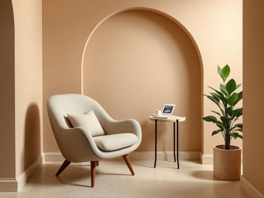 Góc làm việc / thư giãn phong cách Organic Modern – LuckySpace