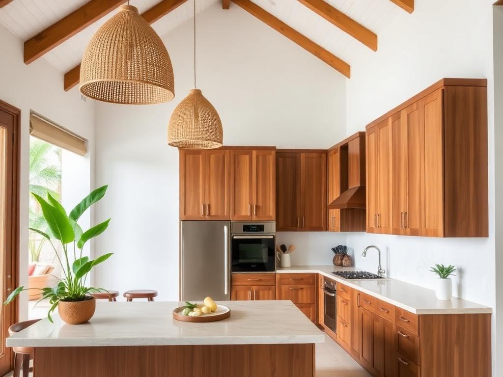 Phòng bếp phong cách Tropical Resort – LuckySpace