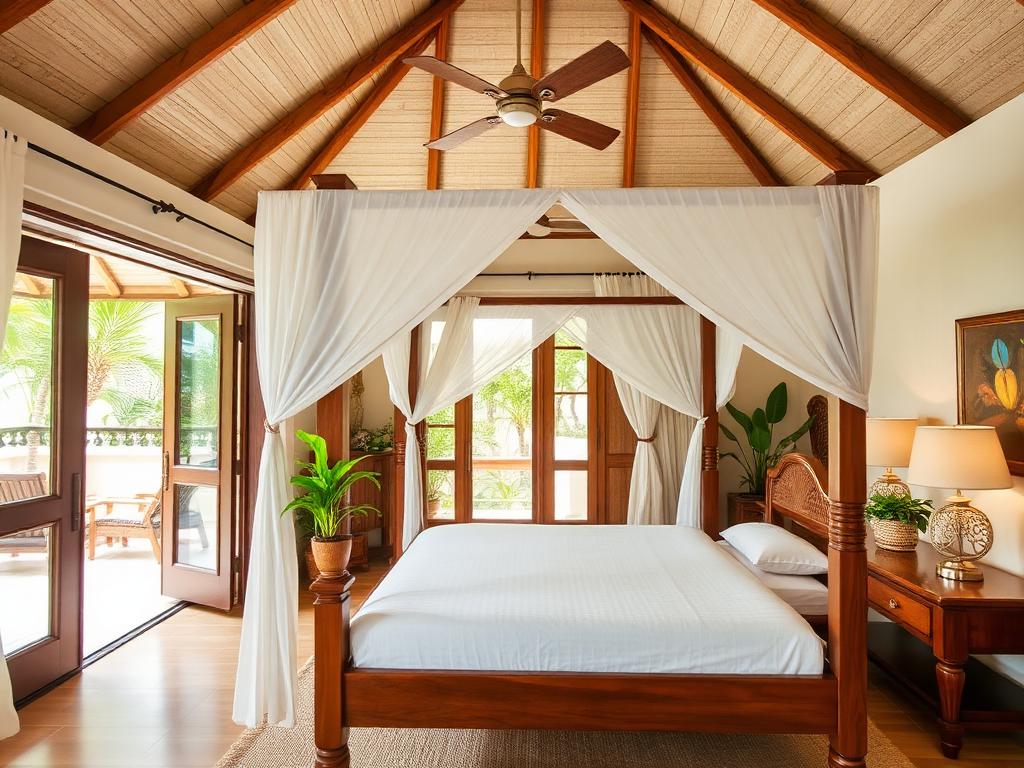 Phòng ngủ master phong cách Tropical Resort – LuckySpace