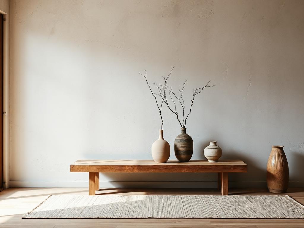 Phòng khách phong cách Wabi Sabi – LuckySpace