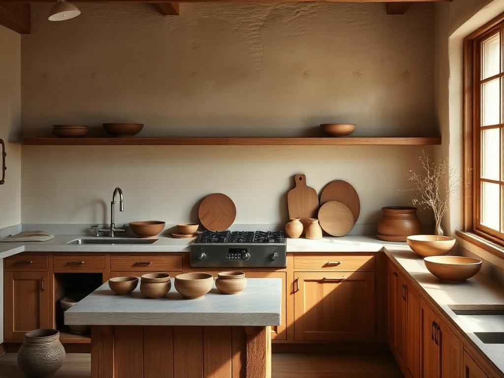 Phòng bếp phong cách Wabi Sabi – LuckySpace