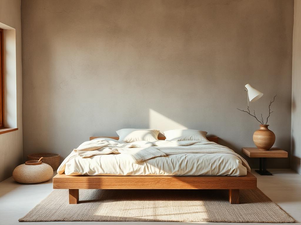 Phòng ngủ master phong cách Wabi Sabi – LuckySpace