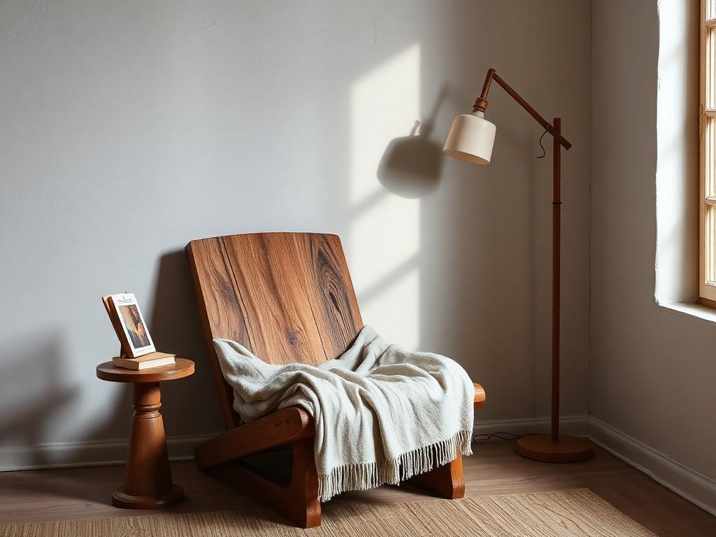 Góc làm việc / thư giãn phong cách Wabi Sabi – LuckySpace